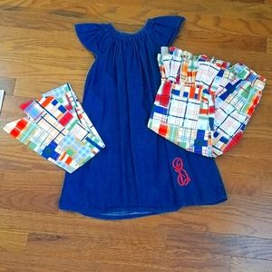 Boutique ruffle pants and dress/tunic